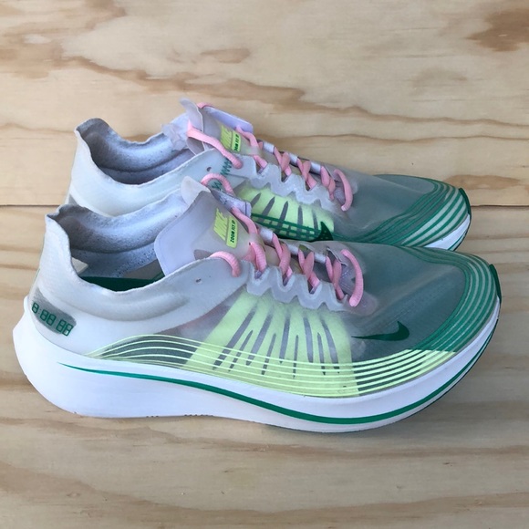 nike zoom fly white lucid green